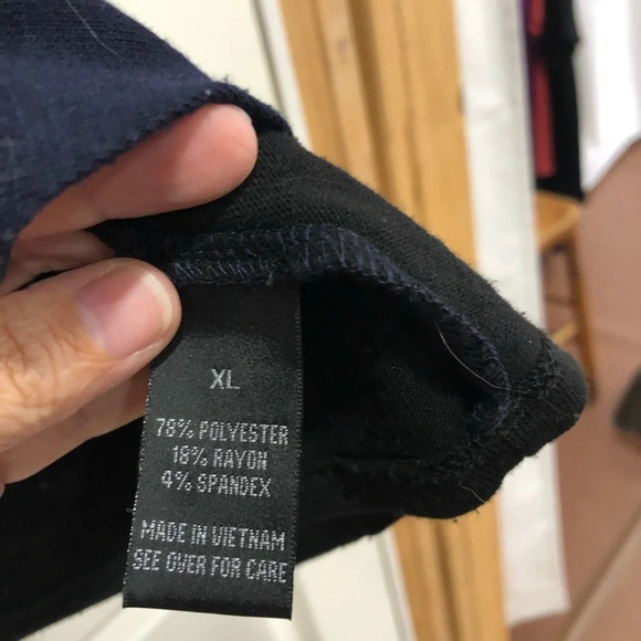 AB Studio Cardigan Wrap XL Navy Blue Flyway - Picture 5 of 7